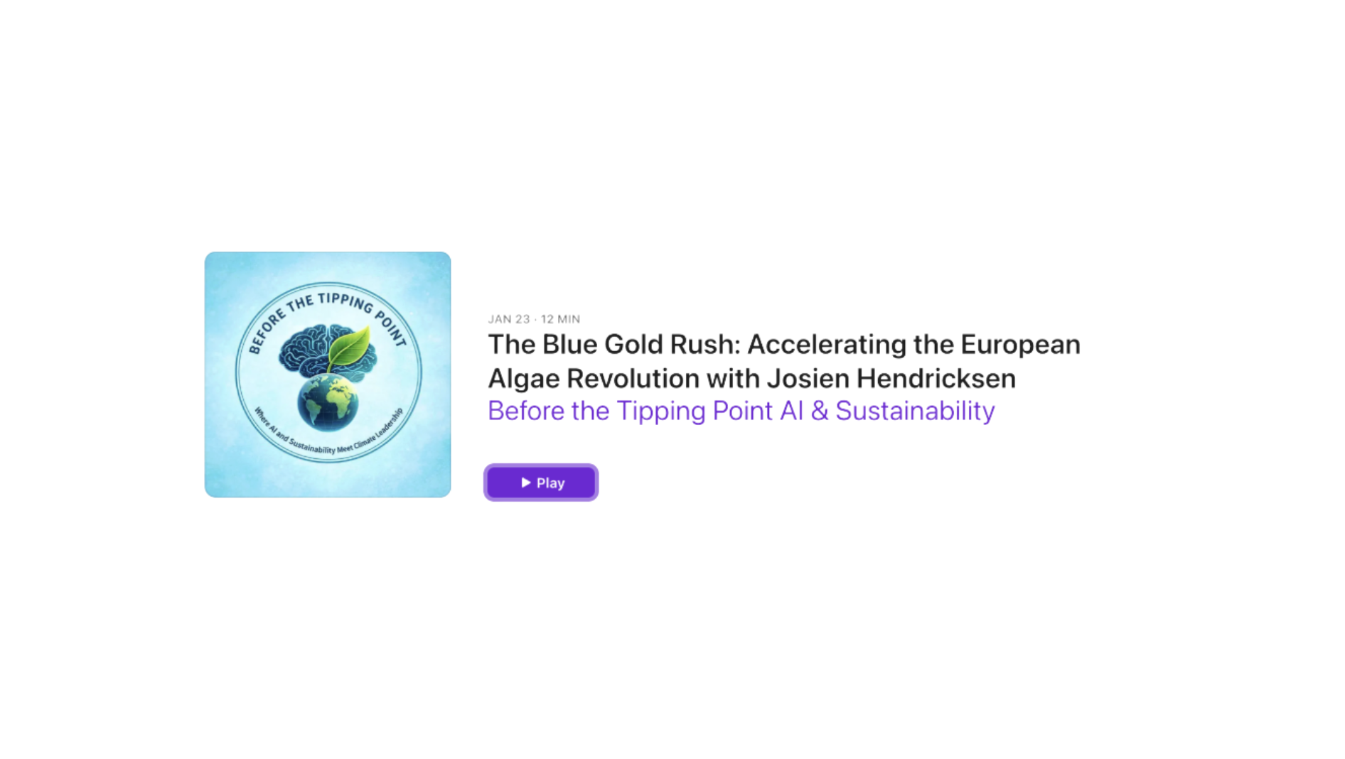 APB featured in new podcast episode: Accelerating the European algae revolution
